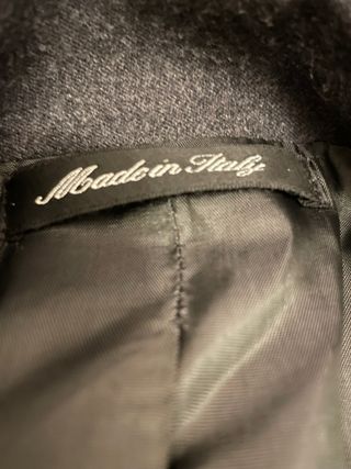 Cappotto Uomo Made in Italy Lana Grigio