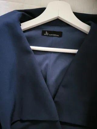 Traje dos piezas azul evento