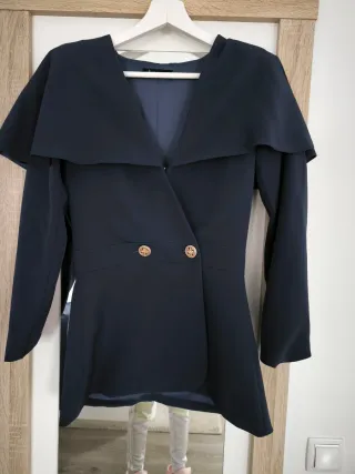 Traje dos piezas azul evento