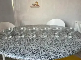 Set di 6 bicchieri in cristallo di Boemia francese - nuovi