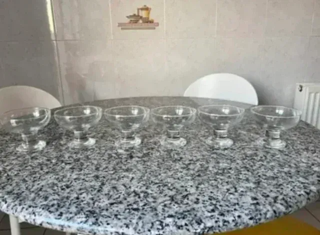 Set di 6 bicchieri in cristallo di Boemia francese - nuovi