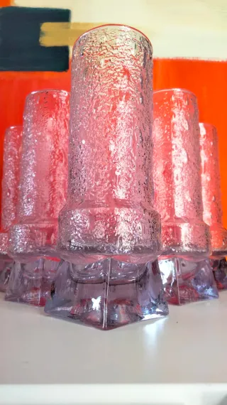 6 bicchieri Alessandrite anni 70 vintage