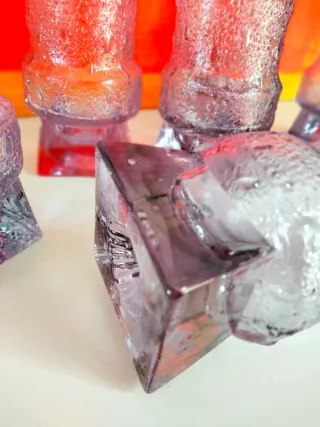 6 bicchieri Alessandrite anni 70 vintage