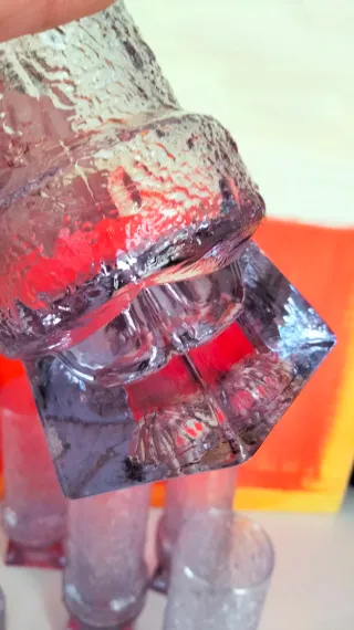 6 bicchieri Alessandrite anni 70 vintage