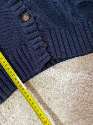 Jersey Tommy Hilfiger trenzado azul marino