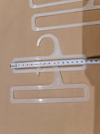 Lote 9 perchas plástico multiusos