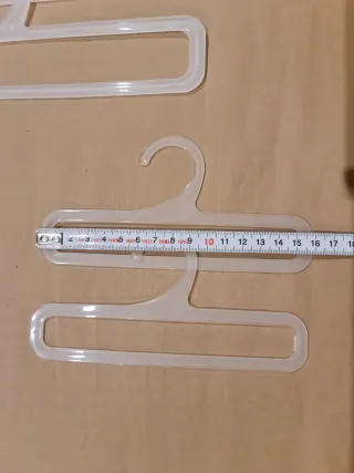 Lote 9 perchas plástico multiusos