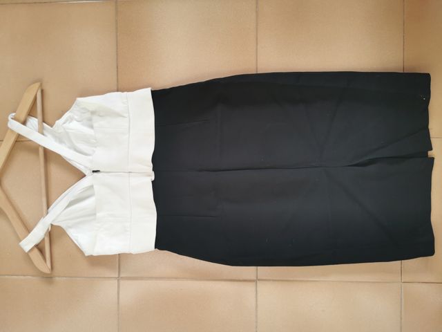 Vestido blanco y negro
