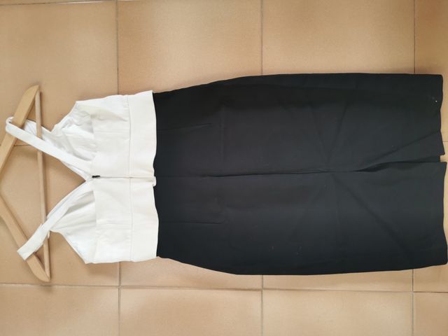 Vestido blanco y negro