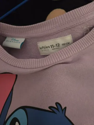 Sudadera larga niña Stitch
