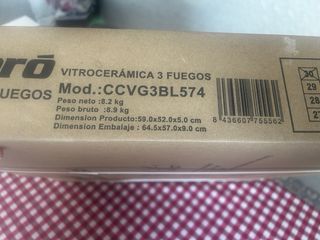 Vitrocerámica Corberó CCVG3BL574 3 fuegos