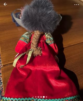 Bambola russa porcellana vintage altezza 53