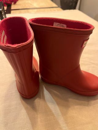 Botas Hunter Rojas Talla 22