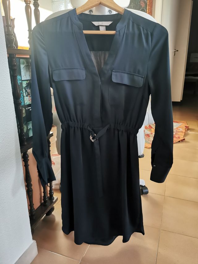 Vestido fino negro