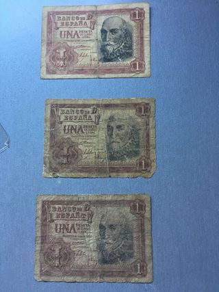 10 Billetes Antiguos España Pesetas