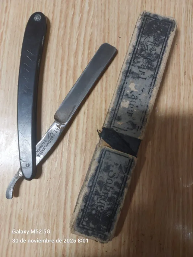 Navaja de barbero 4 R Carlrader Solingen