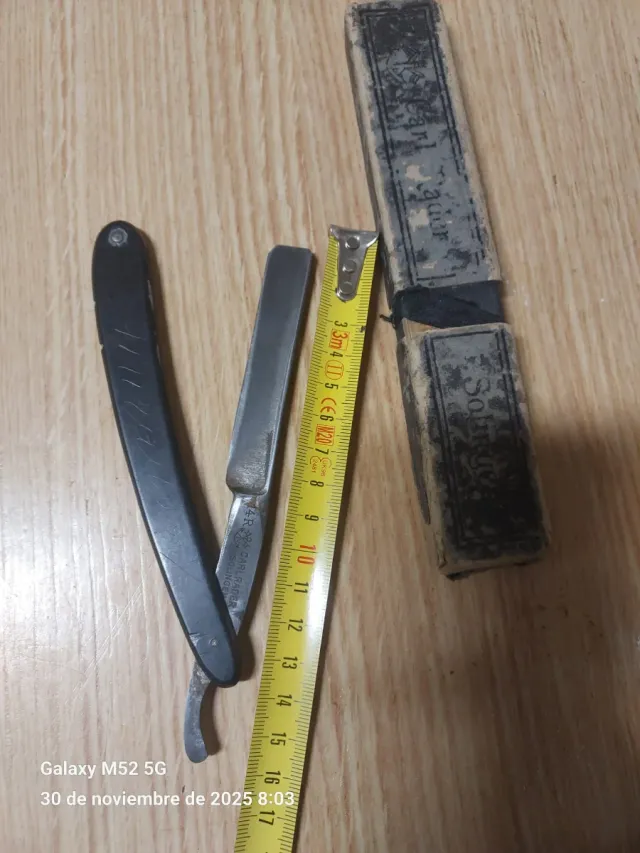 Navaja de barbero 4 R Carlrader Solingen