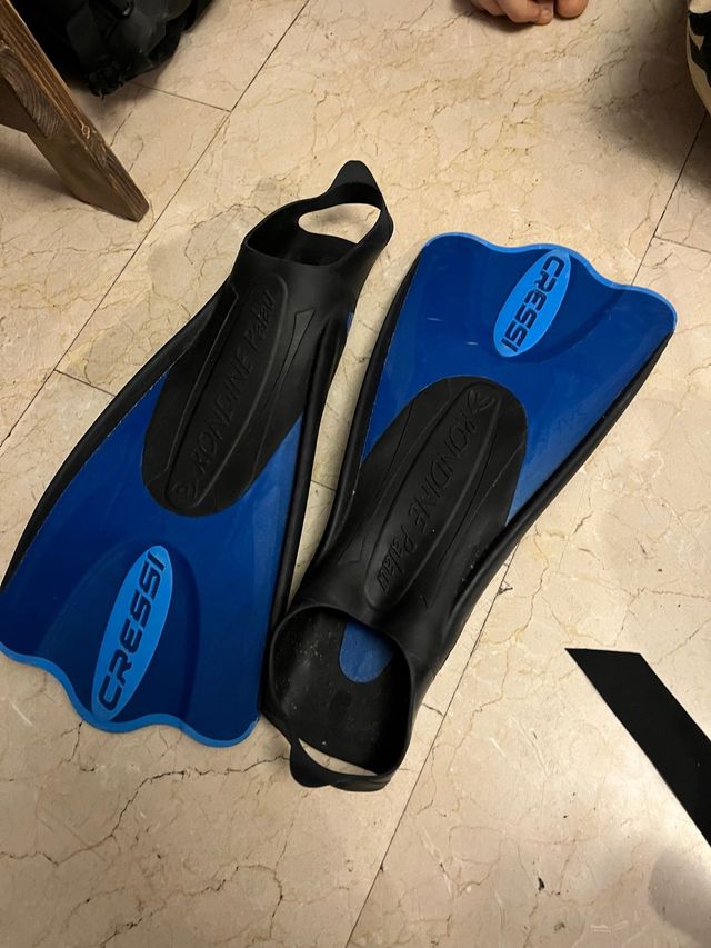 Aletas Cressi Azul y Negro