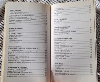 Libro "Tom Waits. Canciones" Alberto Manzano