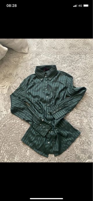 Camicia Silvian Heach donna verde righe