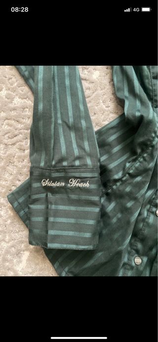 Camicia Silvian Heach donna verde righe