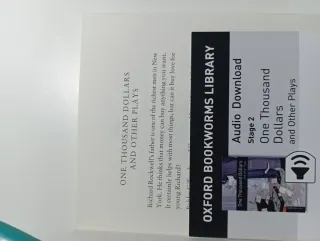 Libro One Thousand Dollars and other plays