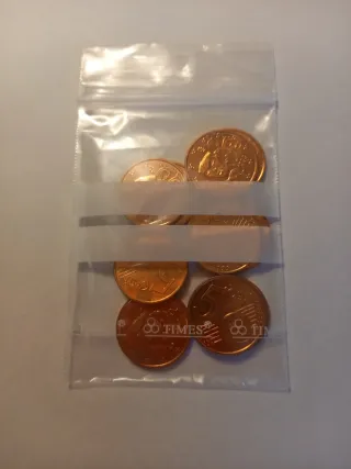 10 Monedas 5 Céntimos Francia 1999