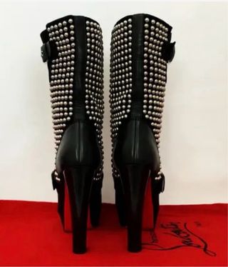 Botines Christian Louboutin Plataforma Tachuelas