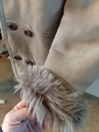 Montone donna vintage beige/marrone