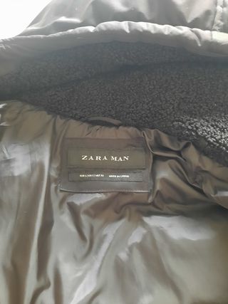 Parka tres cuartos negro de chico