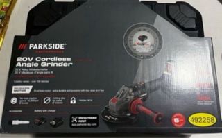Amoladora Angular Inalámbrica Parkside 20V