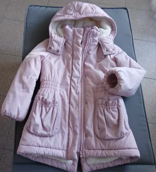 Cappotto imbottito bambina rosa