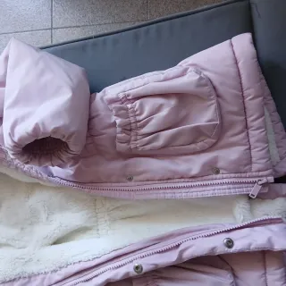 Cappotto imbottito bambina rosa
