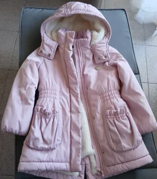 Cappotto imbottito bambina rosa