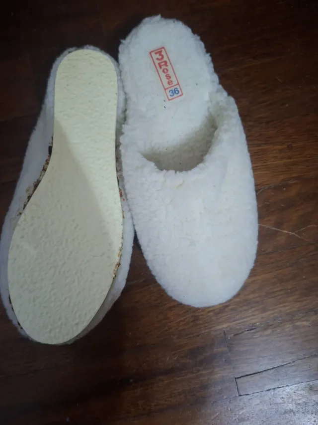 Pantofole donna pura lana tg 36