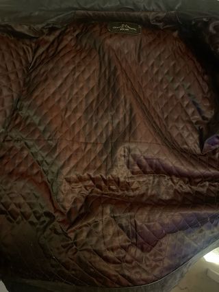 Chaquetón de piel marrón