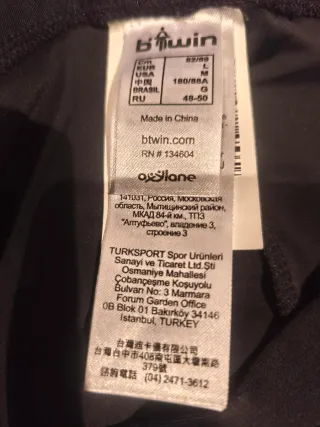 Culote ciclismo acolchado Btwin