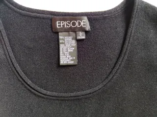 Conjunto EPISODE Top Negro y Pantalón Rayas