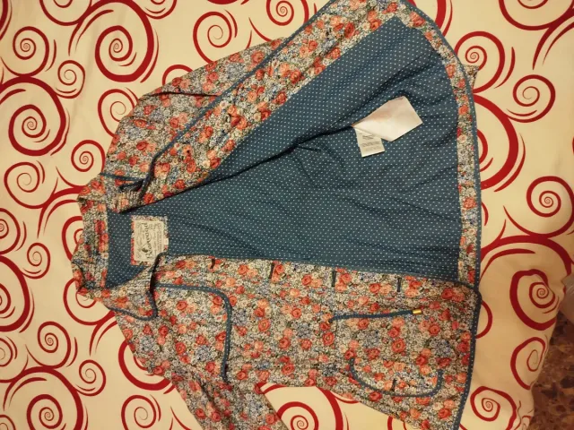 Parka impermeable floral