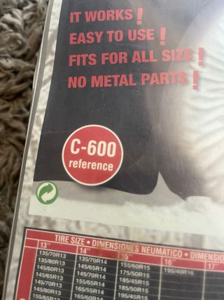 Cadenas coche para nieve. NUEVAS