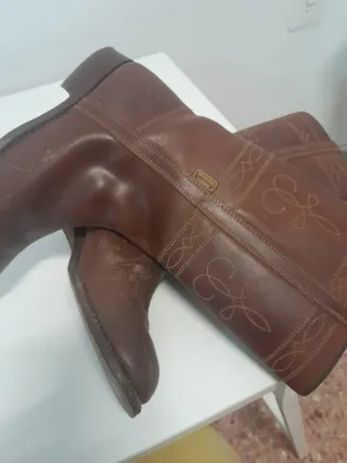 Botas Piel Marrón Talla 42