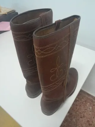 Botas Piel Marrón Talla 42