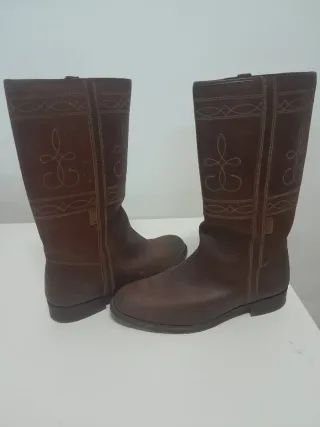 Botas Piel Marrón Talla 42