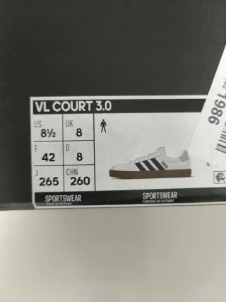 A ESTRENAR Zapatillas Adidas VL Court 3.0 Talla 42