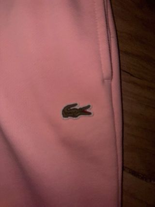 Pantalón deportivo mujer Lacoste rosa