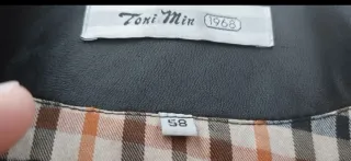 Cazadora Piel Negra  Talla 58