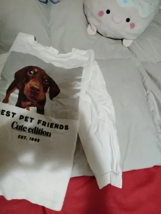 Camiseta niña manga larga perro Cute edition
