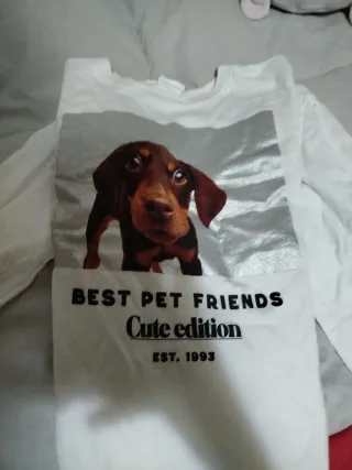 Camiseta niña manga larga perro Cute edition