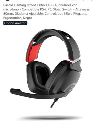 Cascos Gaming Ozone Ekho X40 PS4/PC/Xbox