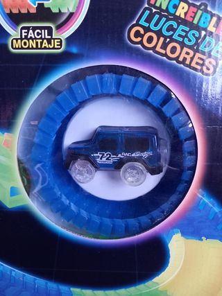 Magic Track Pista Coches con Luces LED